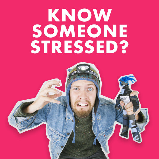 Dammit Doll random color pattern 2 offers unpredictable humor and tension relief.