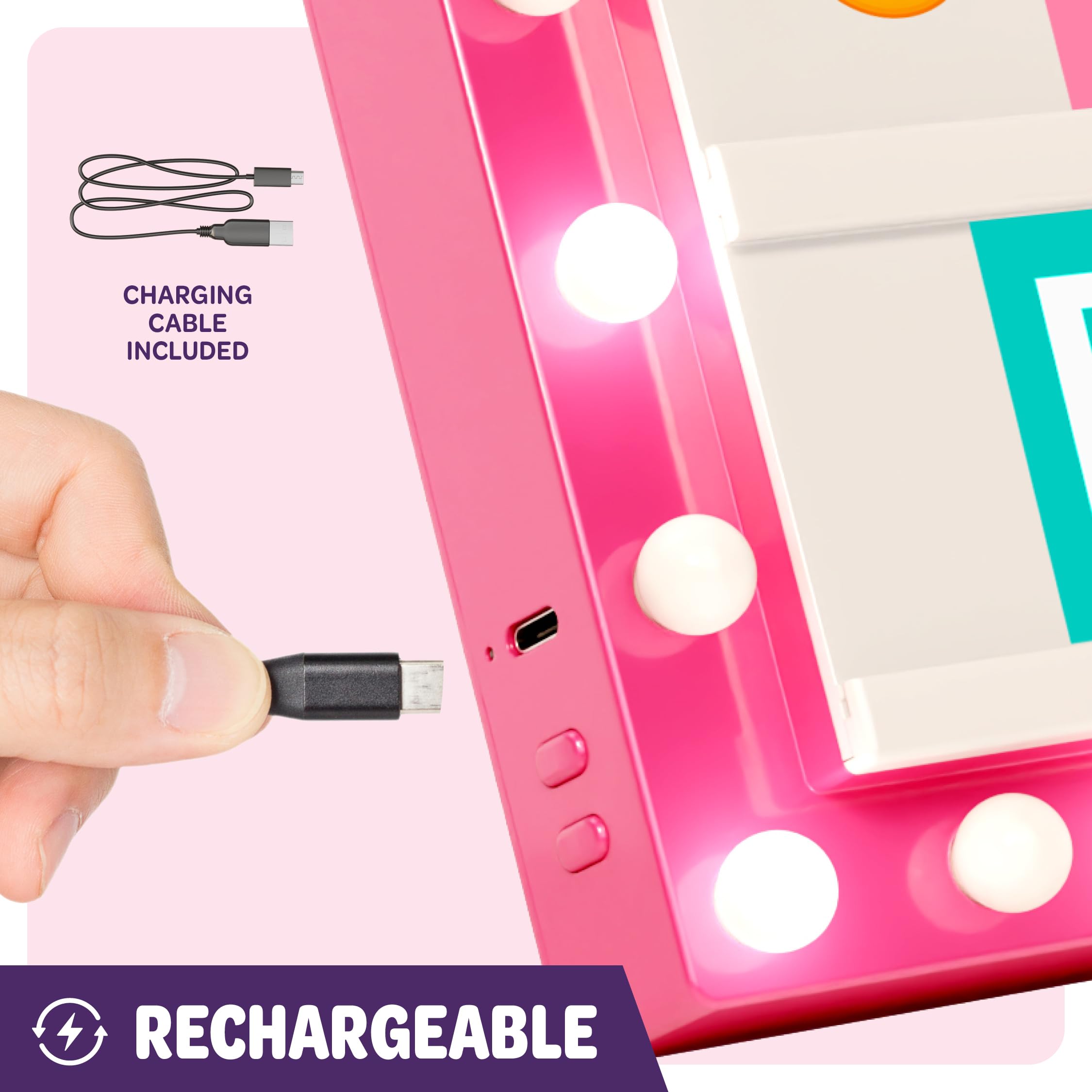 Dan&Darci cinema light box includes dry-erase marker for designs
