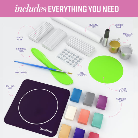 Dan & Darci Craft n Clay rolling mat ensures even clay thickness