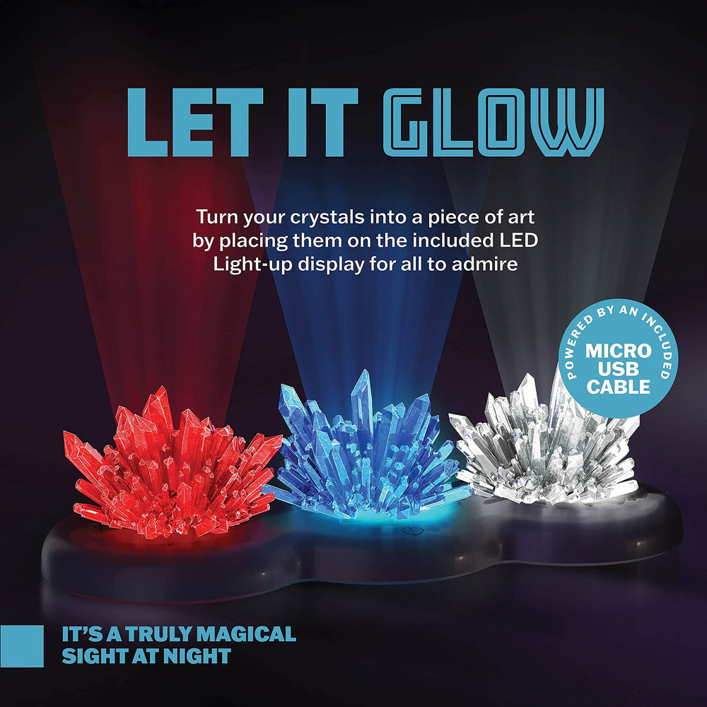 Dan&Darci blue crystal powder ready for vibrant ice-blue crystals that captivate kids