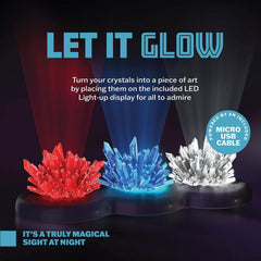 Dan&Darci blue crystal powder ready for vibrant ice-blue crystals that captivate kids