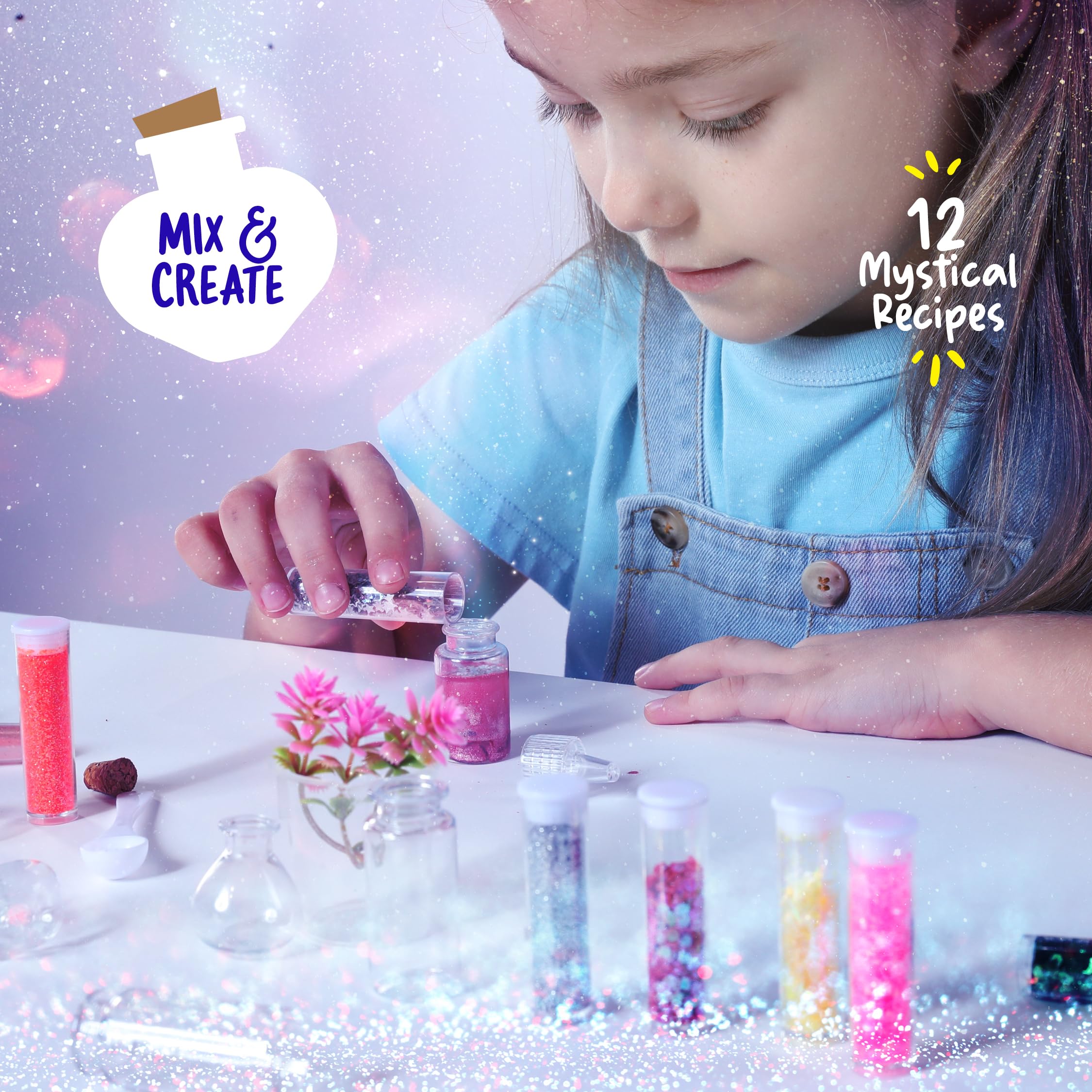 Dan&Darci Fairy Magic Potion Kit butterflies and unicorn horns spark fantasy