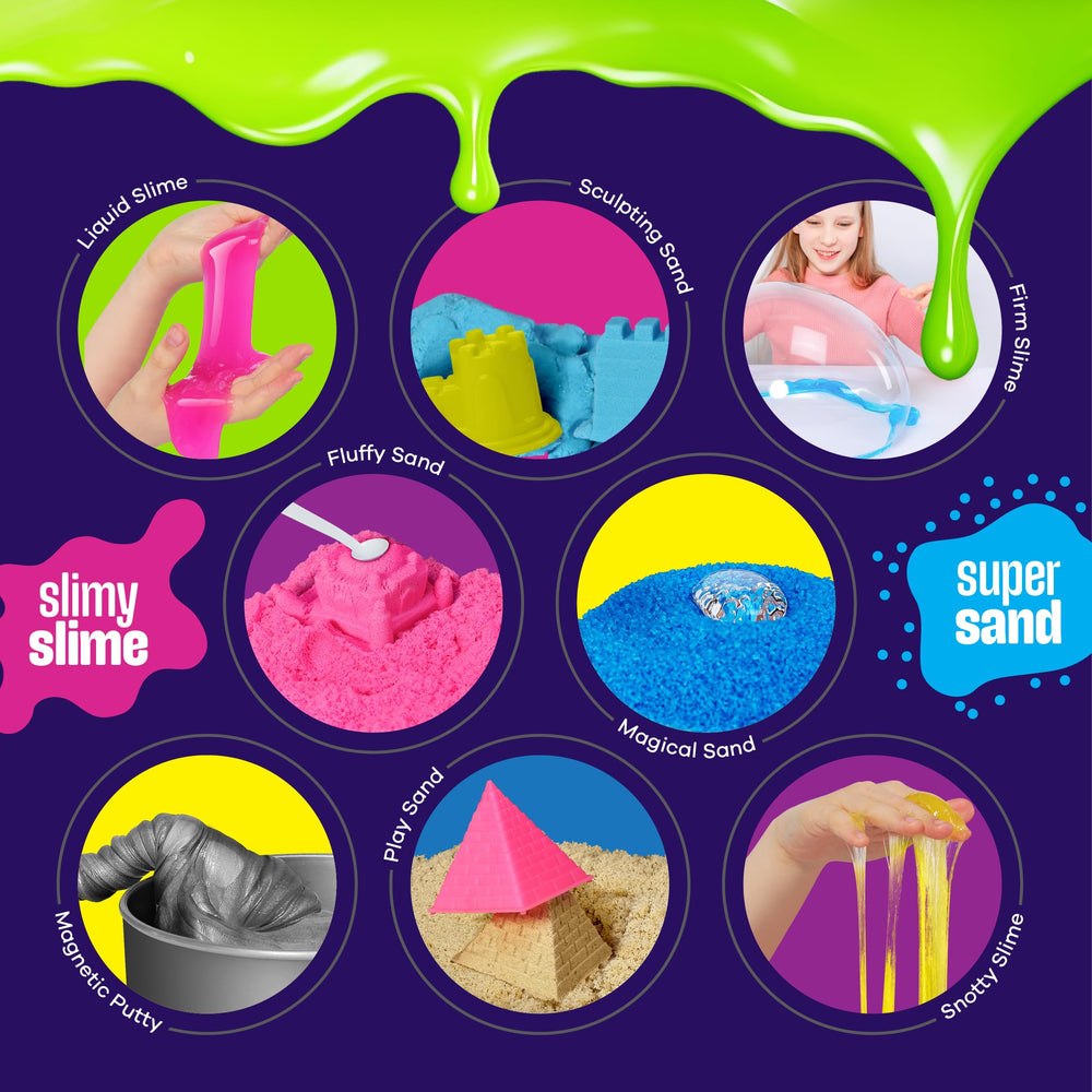 Dan&Darci firm slime close-up emphasizing molded shapes and tactile feedback