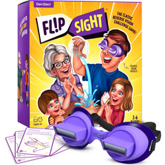 Dan&Darci FlipSight Goggles worn during a lively party game