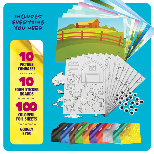 Dan&Darci foil art kit colorful foil sheets spark creativity during crafts
