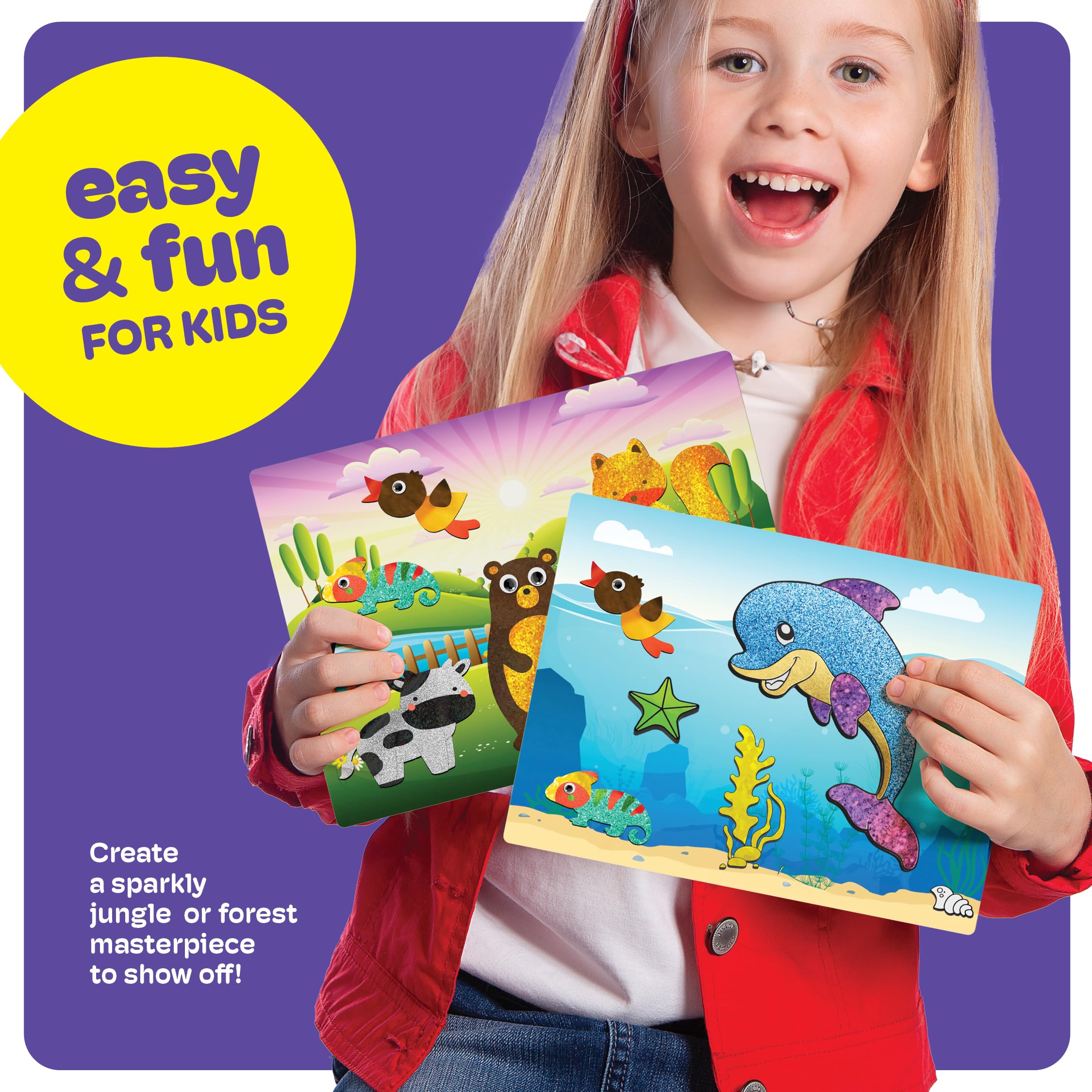 Dan&Darci foil art kit foam stickers add texture and depth