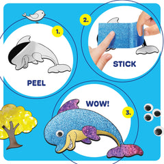 Dan&Darci foil art kit googly eyes add playful detail to projects
