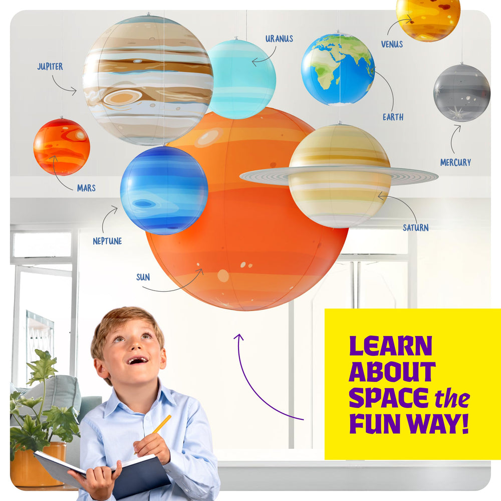 Dan&Darci Venus inflatable planet for interactive ceiling display