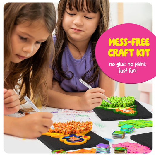 Dan & Darci Jab Jab Art Kit foam princess figures ready for display.