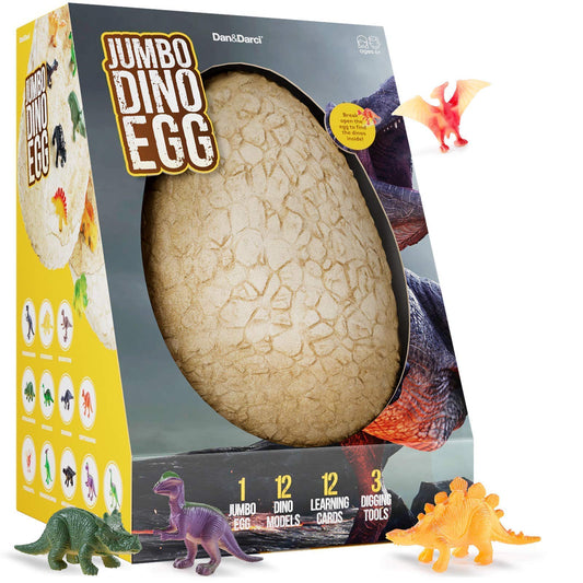 Dan&Darci jumbo dino egg ready for unboxing or discovery