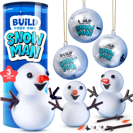 Dan&Darci Snowman Making Kit packaging showcasing a festive family activity.