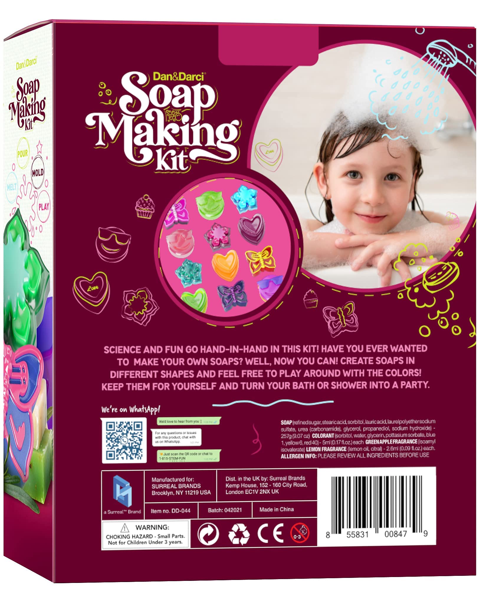 Dan&Darci removal tool helps cleanly release soaps from molds.