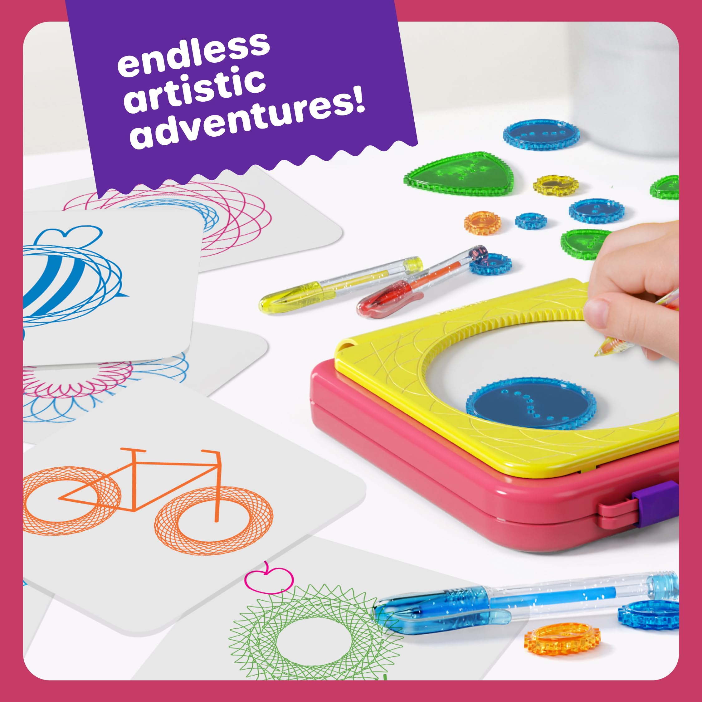 Dan-Darci Spiral Art Kit foldable case showcasing organization on the go.