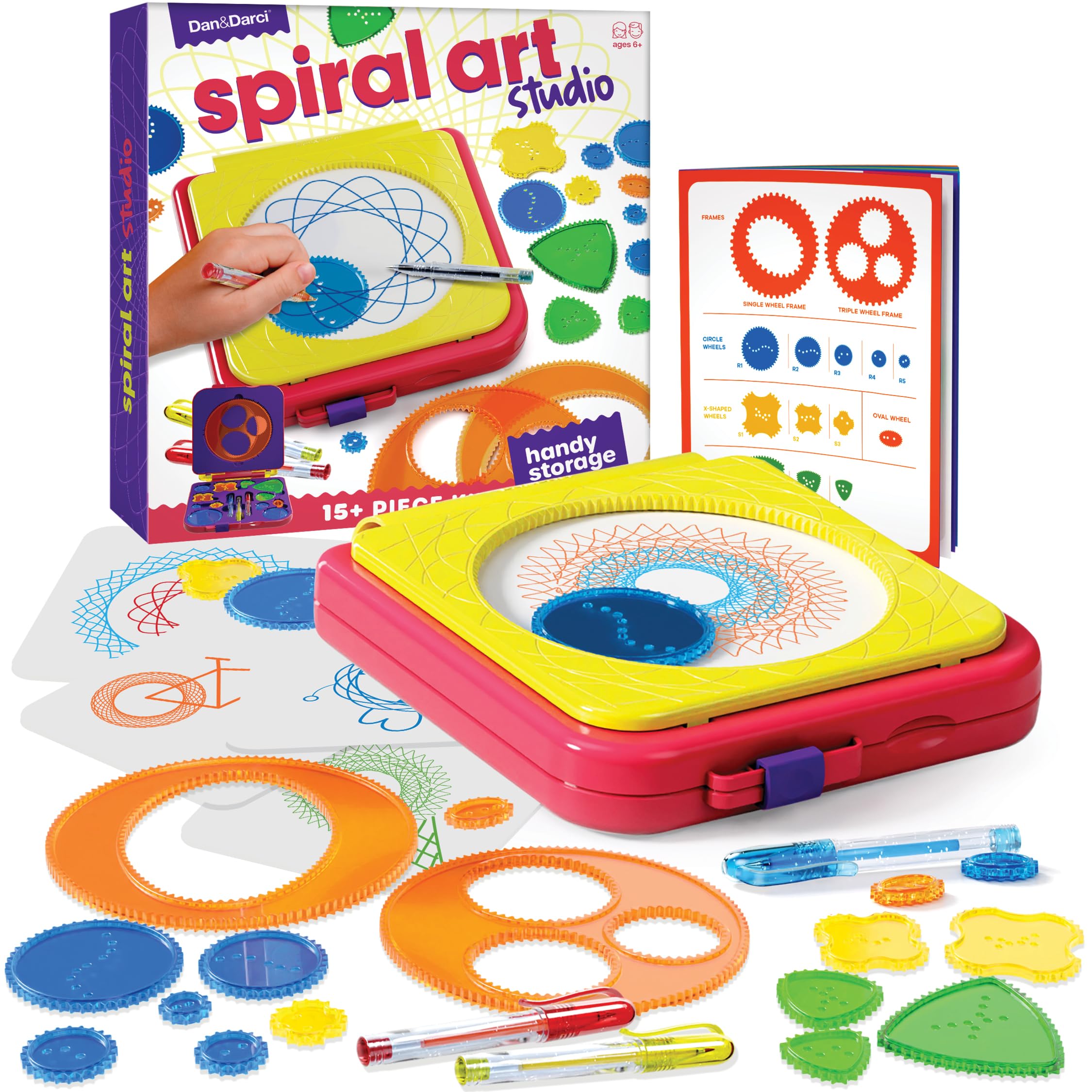 Dan-Darci Spiral Art Kit cover showing portable creative studio for kids.