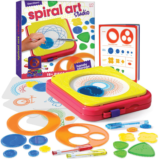 Dan-Darci Spiral Art Kit cover showing portable creative studio for kids.