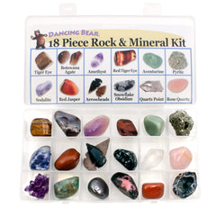 Dancing Bear color identification guide and hardness chart aiding stone recognition.