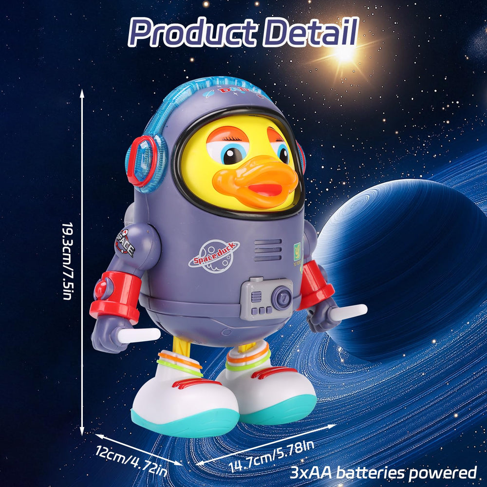 Dancing Space Duck Toy suitable for ages 2 and up