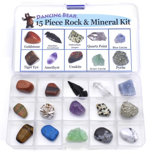 DANCING BEAR obsidian-arrowhead for tactile exploration and texture discovery.