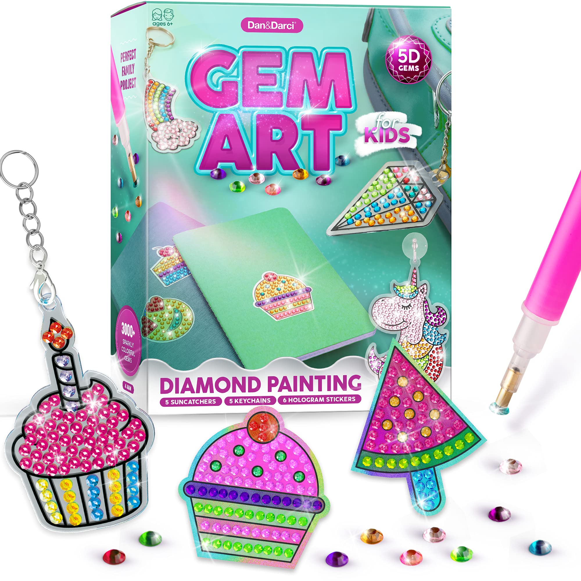 Dan&Darci Diamond Art Kit family crafting session promotes shared creativity