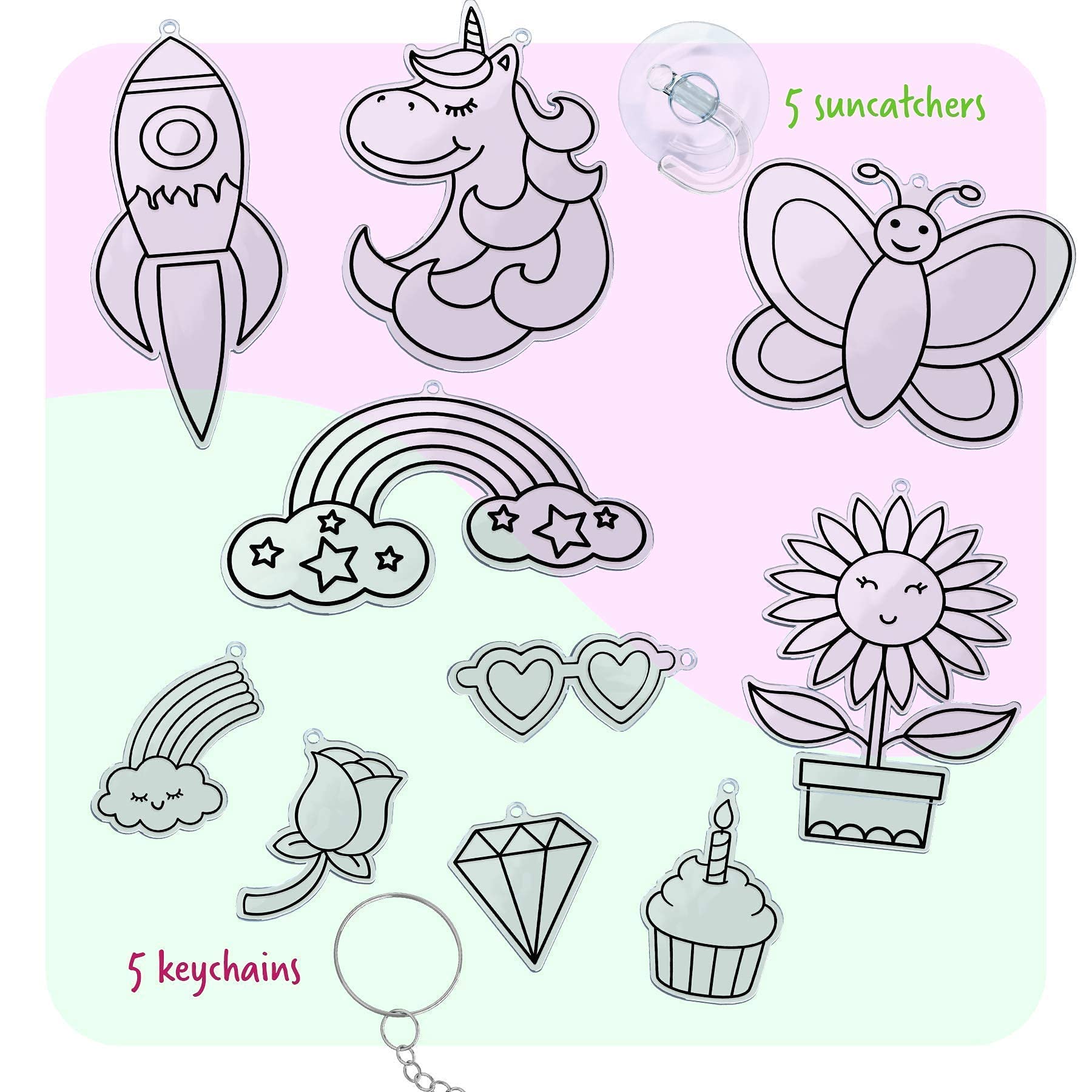 Dan&Darci Diamond Art Kit rocket design shines with gems for imaginative crafting