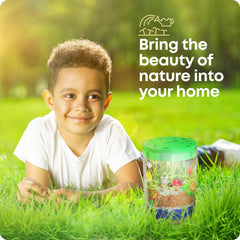Dan&Darci small spray bottle helps mist the terrarium for fresh growth.