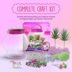 Dan&Darci terrarium lid with handle illuminates the scene for cozy play