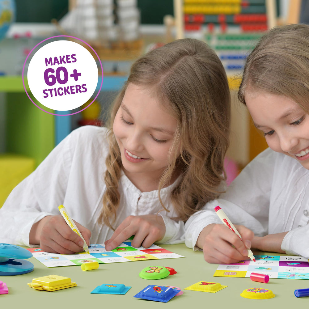 Dan&Darci color markers set for vibrant, customized sticker designs.