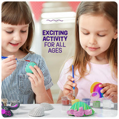 Dan&Darci modeling clays let kids sculpt textured characters on shells