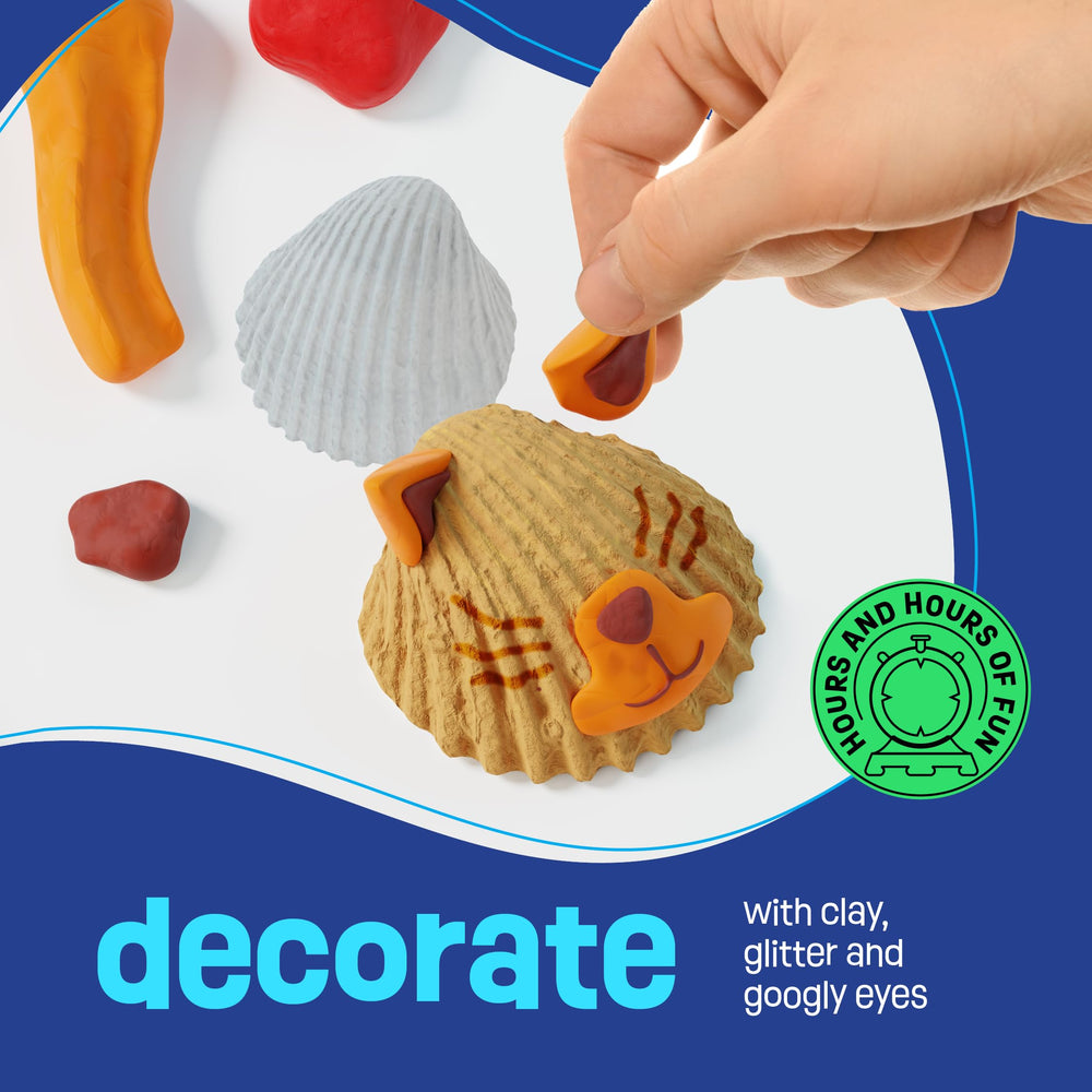 Dan&Darci paint brushes provide precise detailing for tiny shell artworks