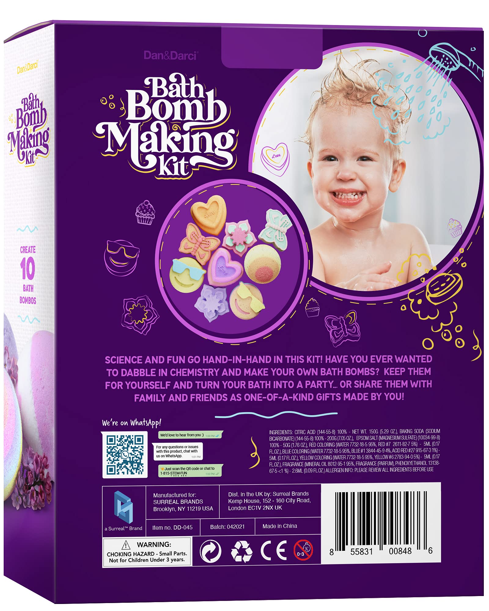 Dan&Darci ten-bath-bombs batch ready to fizz in the tub.