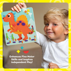 Dan&Darci animal-board craft activity inspires storytelling and independent play.