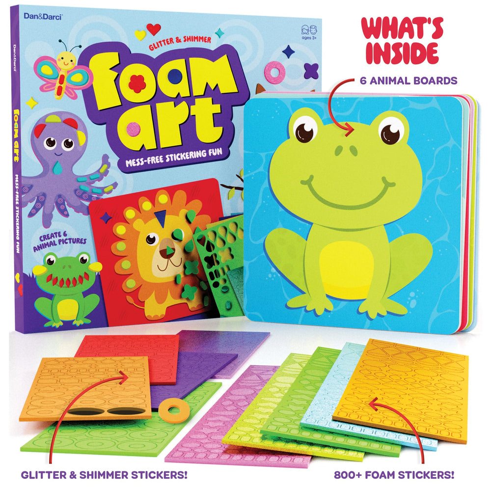 Dan&Darci glitter and shimmer stickers add sparkle to kids' artwork and creativity.
