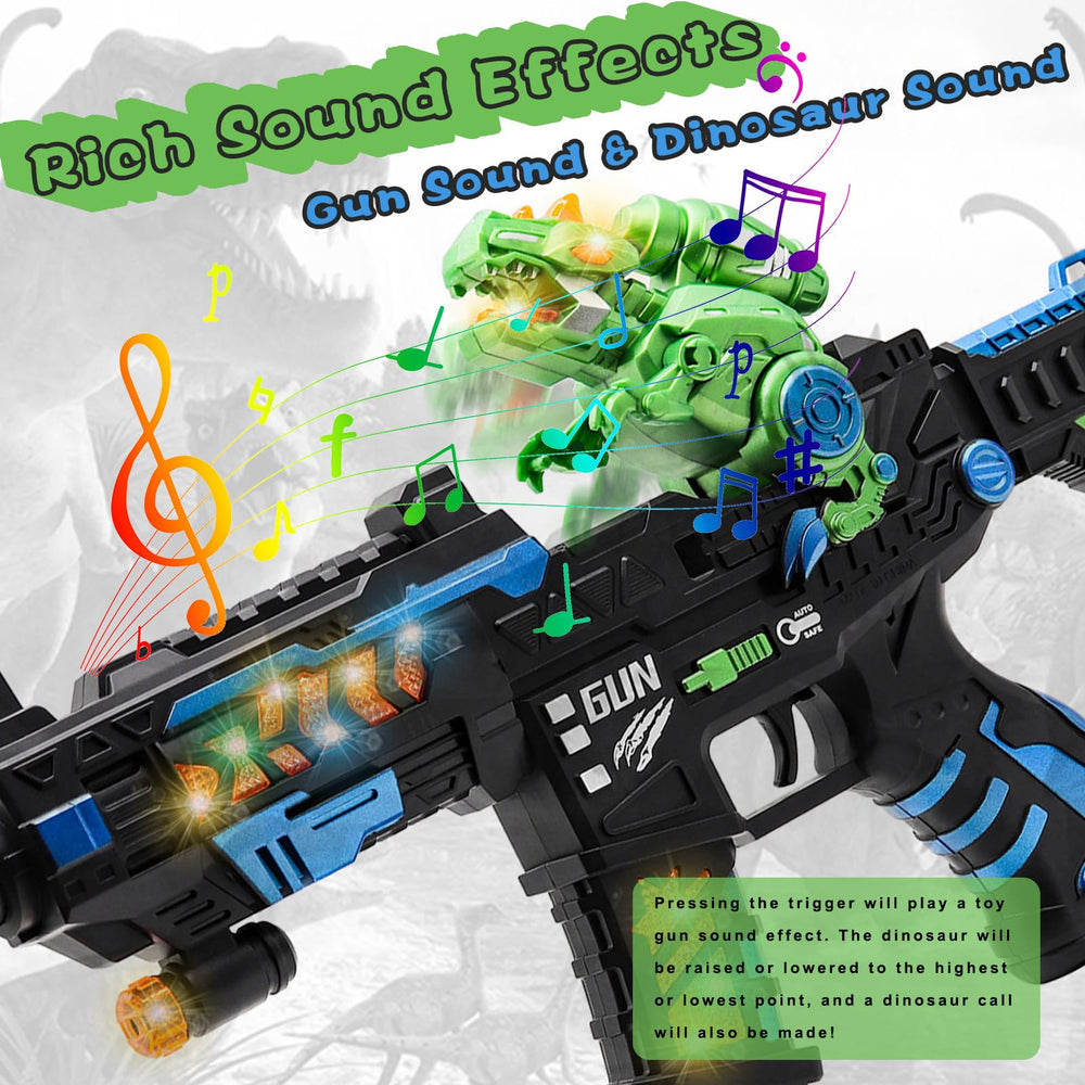 DaoDaoZhu gun emits colorful lights and roars for indoor play