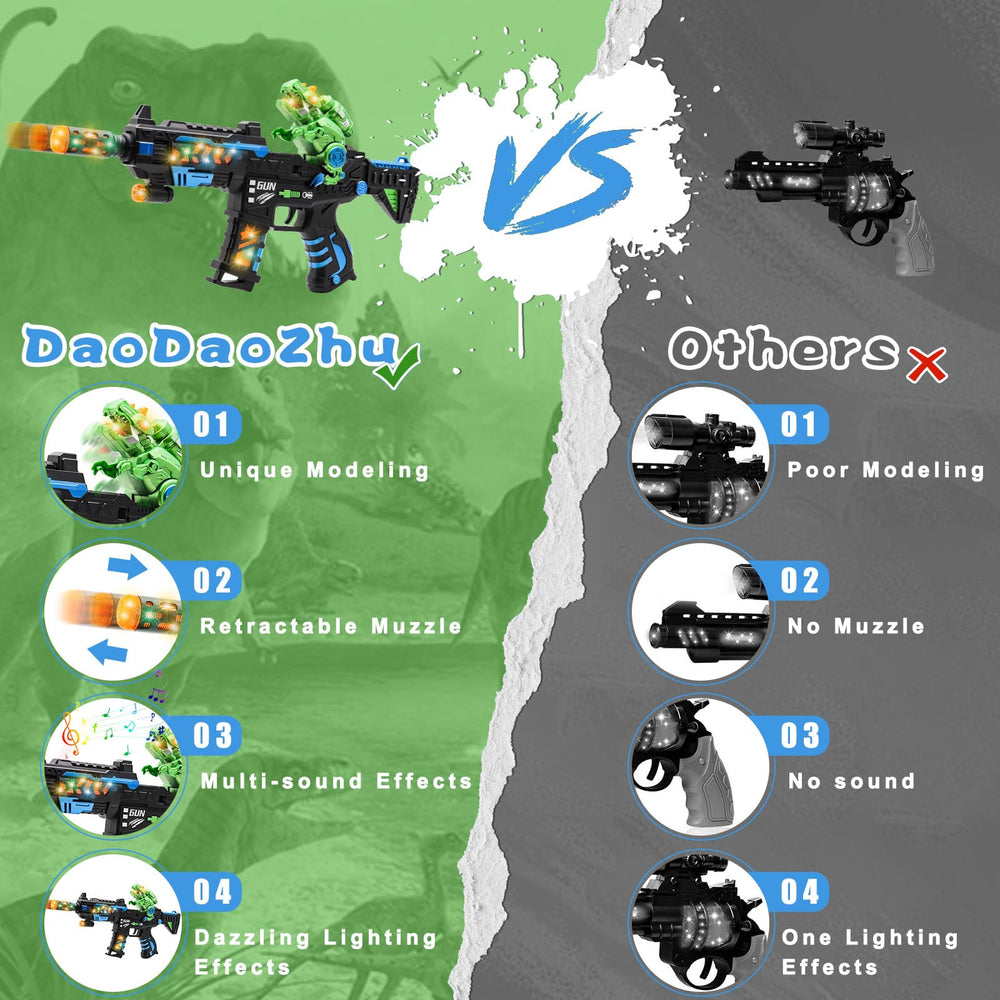 DaoDaoZhu dinosaur gun designed for indoor and outdoor adventures