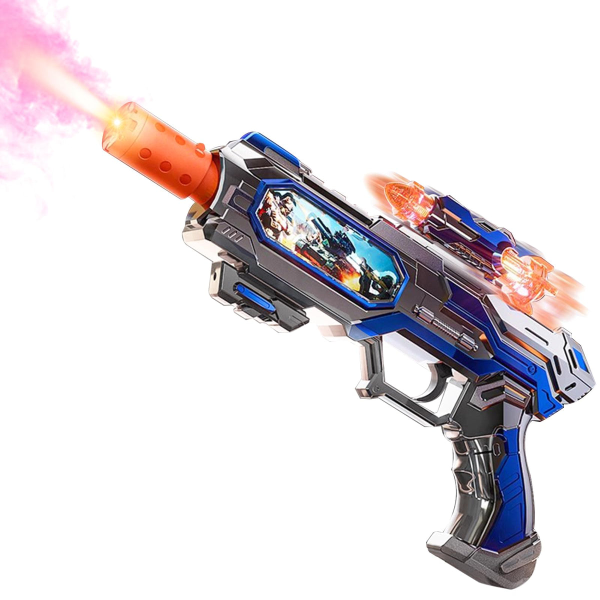 DaoDaoZhu spray light up toy gun muzzle spray for engaging indoor outdoor play