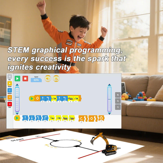 DAOGU app control interface demo highlighting programmable modes for STEM.