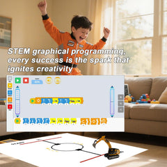 DAOGU app control interface demo highlighting programmable modes for STEM.