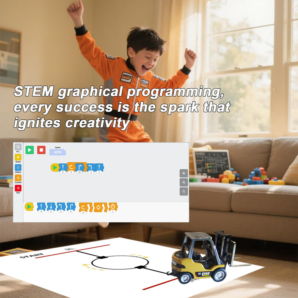DAOGU app mode enables programming and gravity sensing features