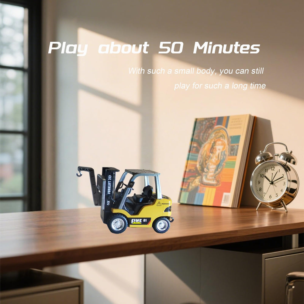 DAOGU forklift set includes rocks and road barricades for scenes