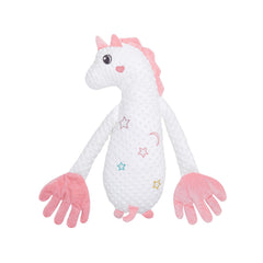 DAOLUAN baby soothers dinosaur plush close-up, ultra-soft fabric for comforting hugs.