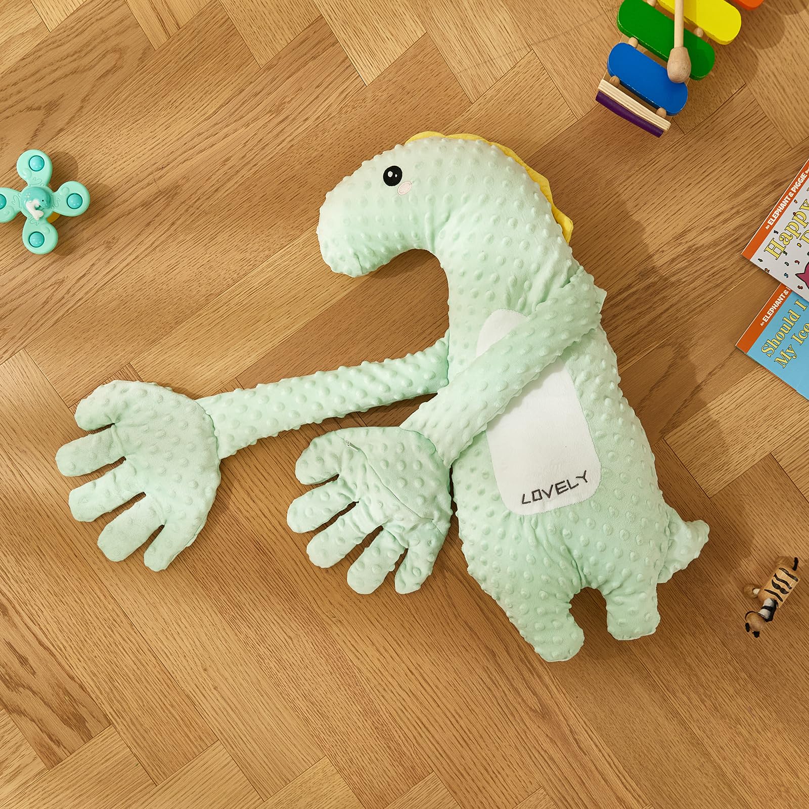 DAOLUAN unicorn plush closeup fabric, soft texture ideal for comforting nighttime routines.