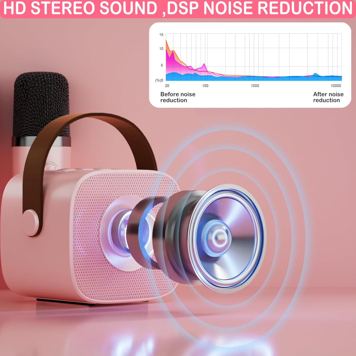 Darkant bluetooth-speaker-karaoke-system portable and quick to pair for on-the-go fun