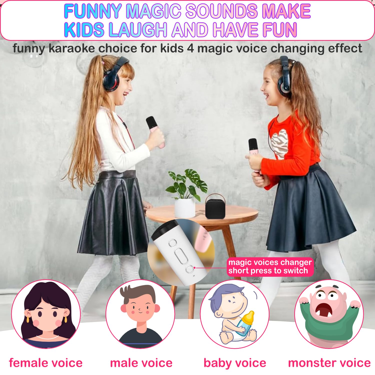 Darkant mini karaoke machine with Bluetooth connectivity for wireless playback