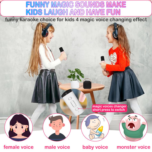 Darkant mini karaoke machine with Bluetooth connectivity for wireless playback