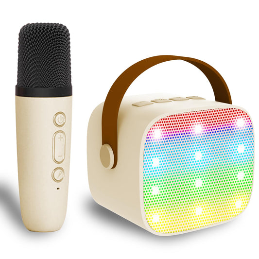 Darkant mini karaoke machine front view, portable design ideal for home parties and family gatherings.