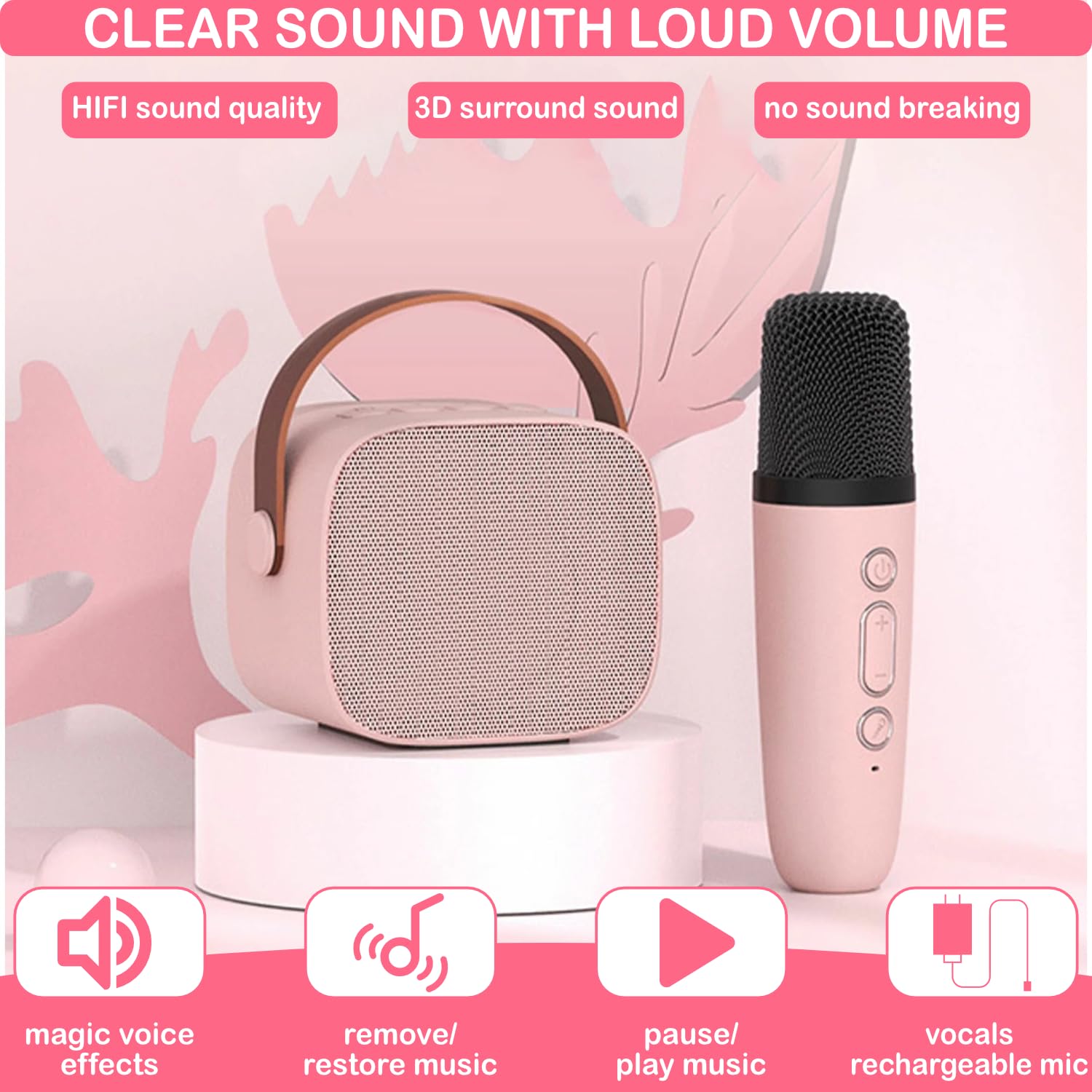Darkant portable-karaoke-singer-activity great for travel, beaches, and picnics
