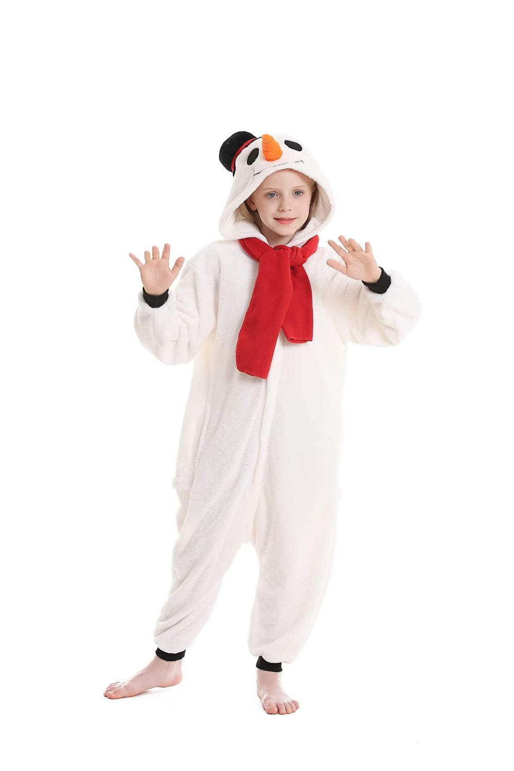 DarkCom kids onesie close-up of fluffy material ensuring warmth.