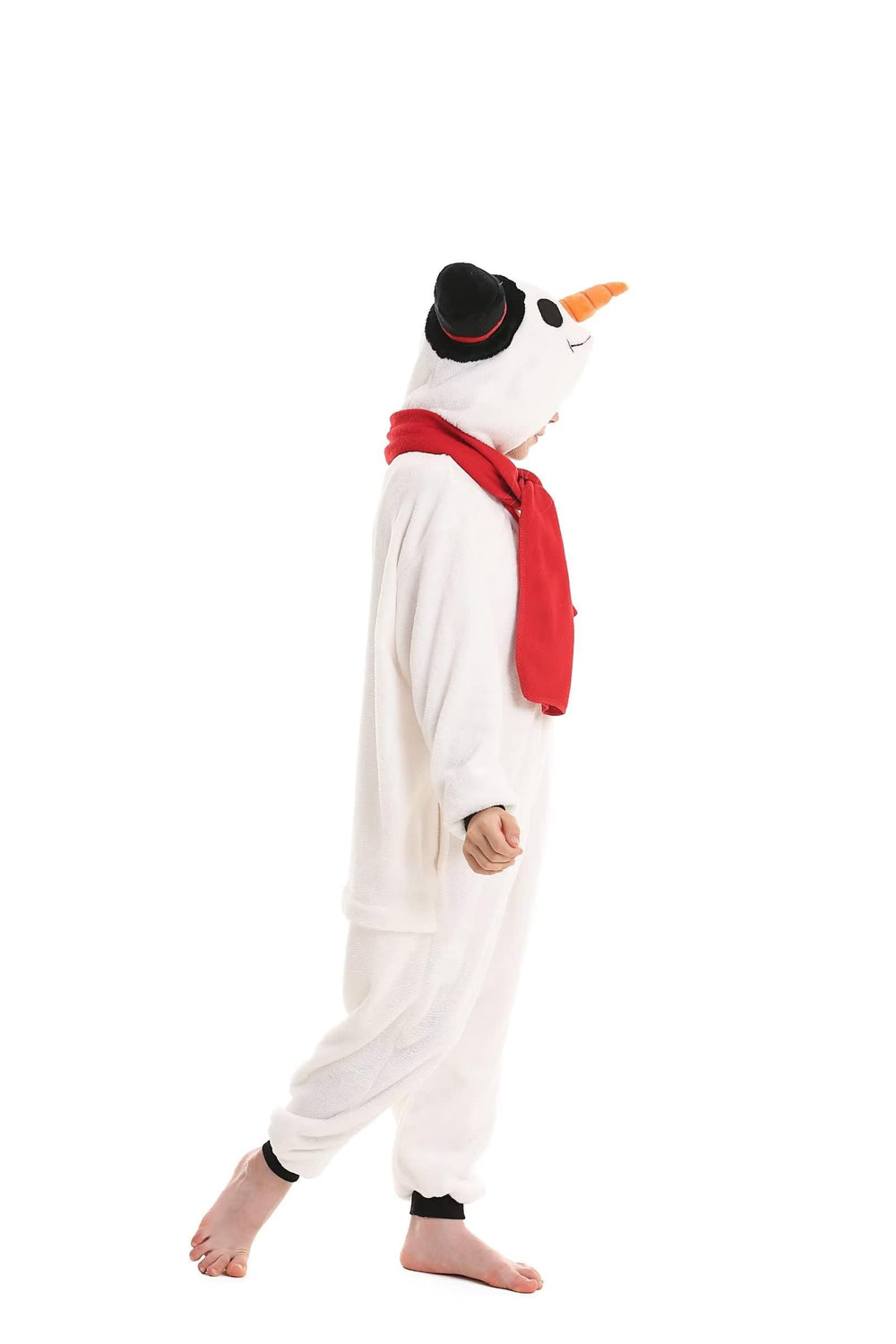 DarkCom onesie zipper and buttons enable easy on and off.