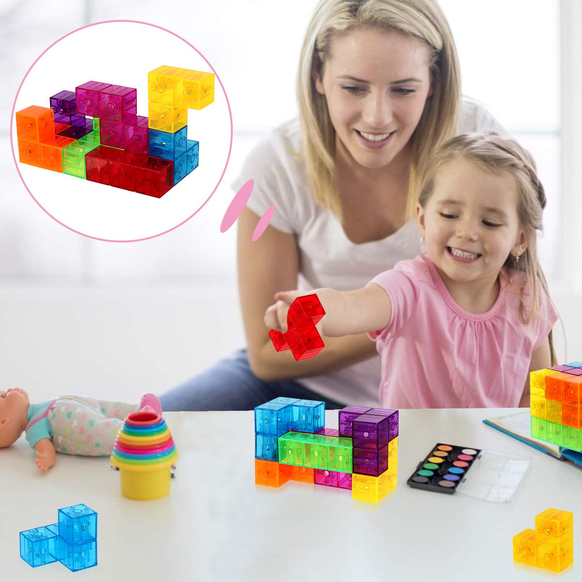 DASDAX Magic Magnetic 3D Cubes color palette aids color perception
