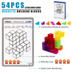 DASDAX Magic Magnetic 3D Cubes dog figure fosters tactile learning